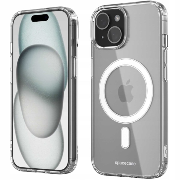 Spacecase Clear Mag-Fodral För Iphone 15 Plus För Magsafe Transparent