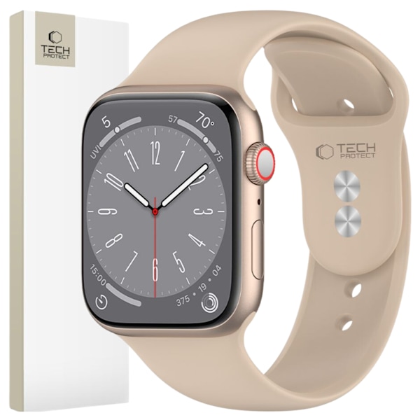 TECH-PROTECT SILIKONE APPLE WATCH 4 / 5 / 6 / 7 / 8 / 9 / SE (38 / 40 / 41 MM) VALNØD