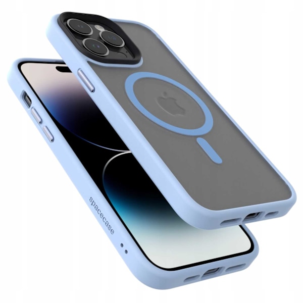 Spacecase Hybrid Fodral För Iphone 14 Pro Max För Magsafe Baby Blue