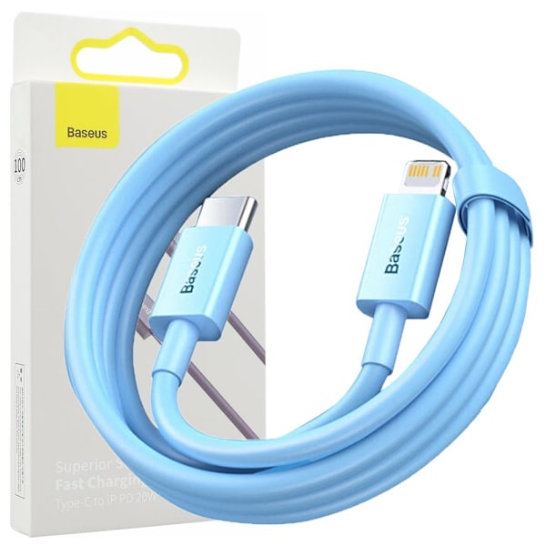 USB-C - Lightning 20W PD 1m Baseus Superior Series-kabel - Blå