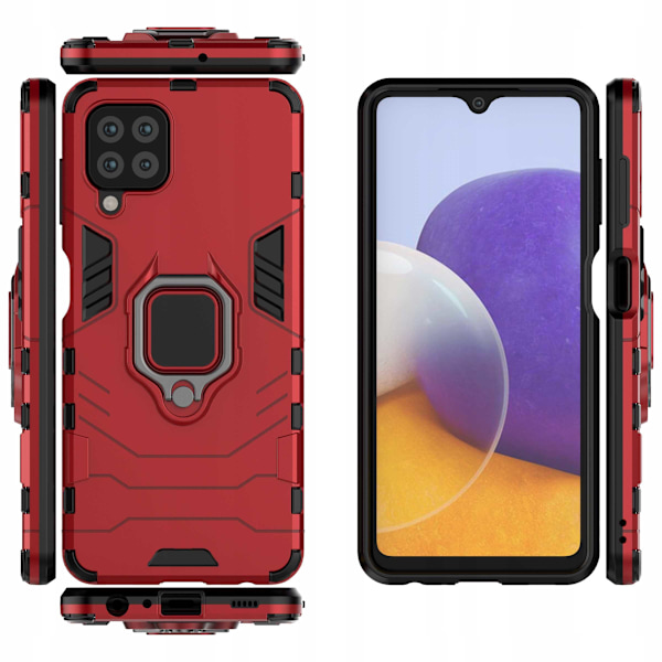 Spacecase Case X-Ring Case För Samsung Galaxy A22 M22 4G Röd