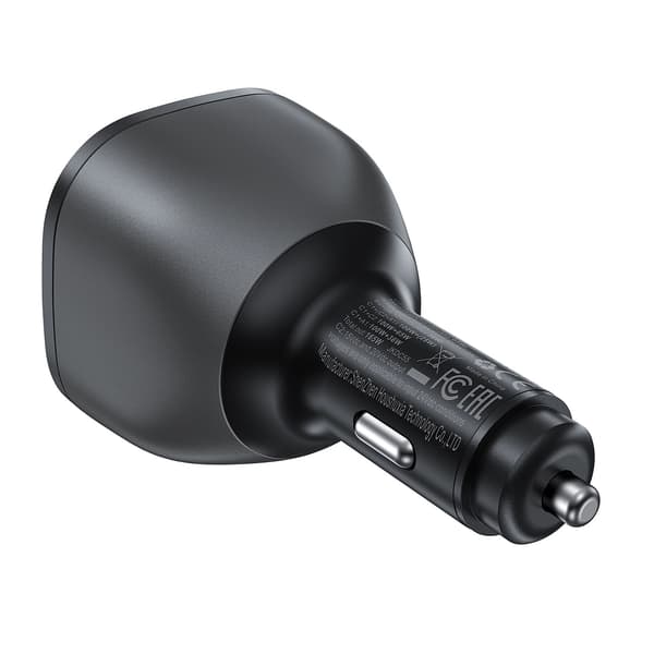 ACEFAST B14 BILOPLADER 165W 2X USB-C 1X USB-A - SORT
