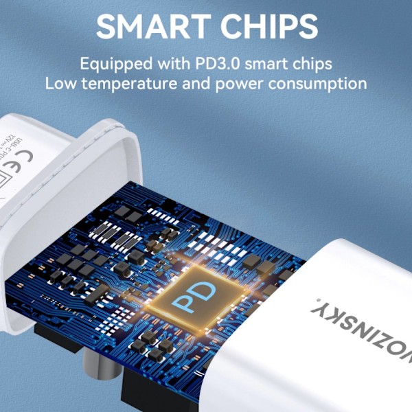 Wozinsky WGWCCW 20W USB-C vegglader - hvit