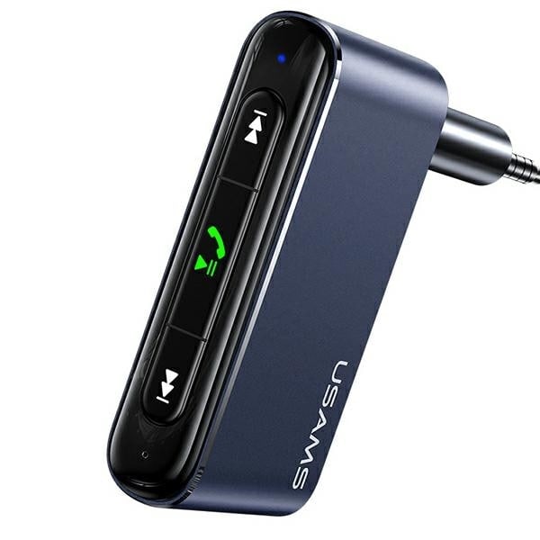 USAMS Bluetooth 5.0 ljudadapter - 3,5 mm uttag grå/grå SJ519JSQ01 (US-SJ519)
