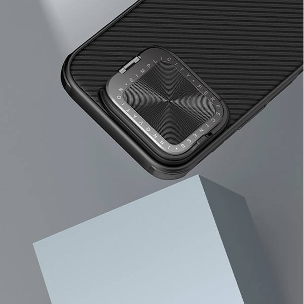 NILLKIN CAMSHIELD PROP-ETUI TIL IPHONE 16 PRO MED KAMERACOVER OG STATIV - SORT