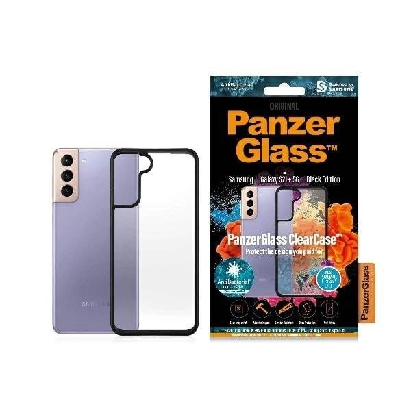 PANZERGLASS CLEARCASE ETUI TIL SAMSUNG GALAXY S21+ - GENNEMSIGTIG OG SORT