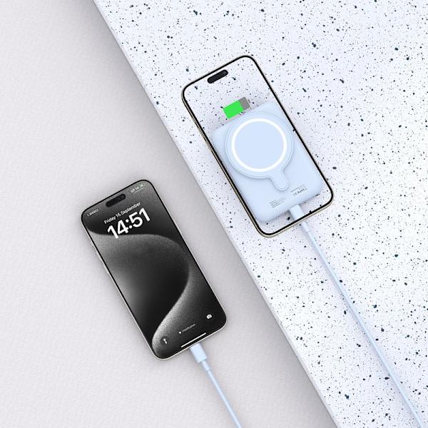 TECH-PROTECT PB10 LIFEMAG MAGSAFE POWER BANK 5000MAH BLÅ