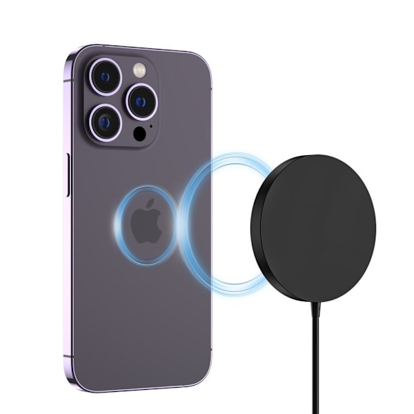 TECH-PROTECT QI15W-A30 MAGNETISK MAGSAFE TRÅDLØS OPLADER SORT
