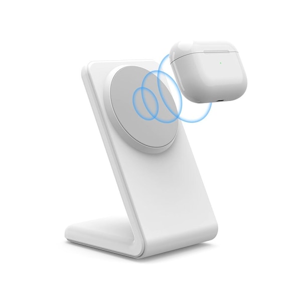 TECH-PROTECT QI15W-A23 MAGNETISK MAGSAFE TRÅDLØS OPLADER HVID