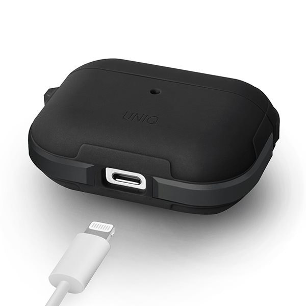 UNIQ Valencia AirPods Pro fodral svart/midnattssvart Antimikrobiellt