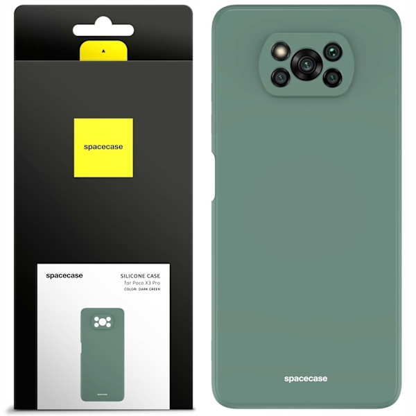 Spacecase Silikonecase Poco X3 Pro Nfc Mörkgrön