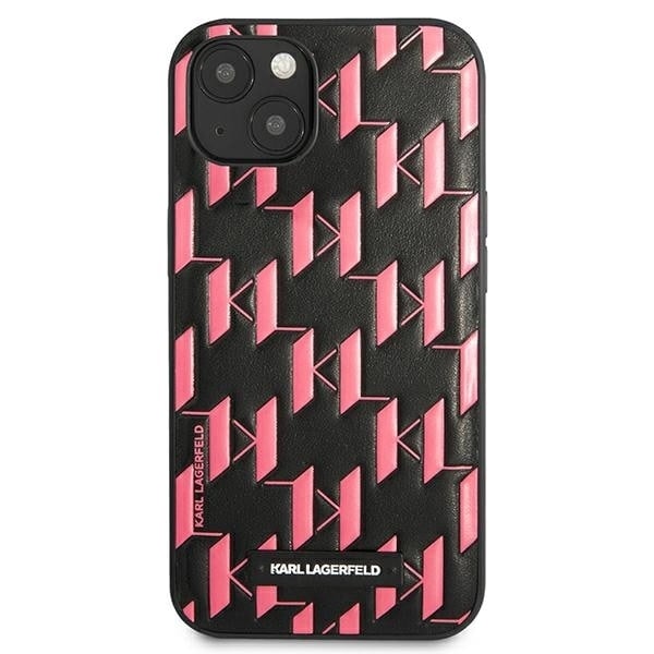 Karl Lagerfeld KLHCP13MMNMP1P iPhone 13/14/15 6.1" hårdfodral rosa/rosa monogramplakett