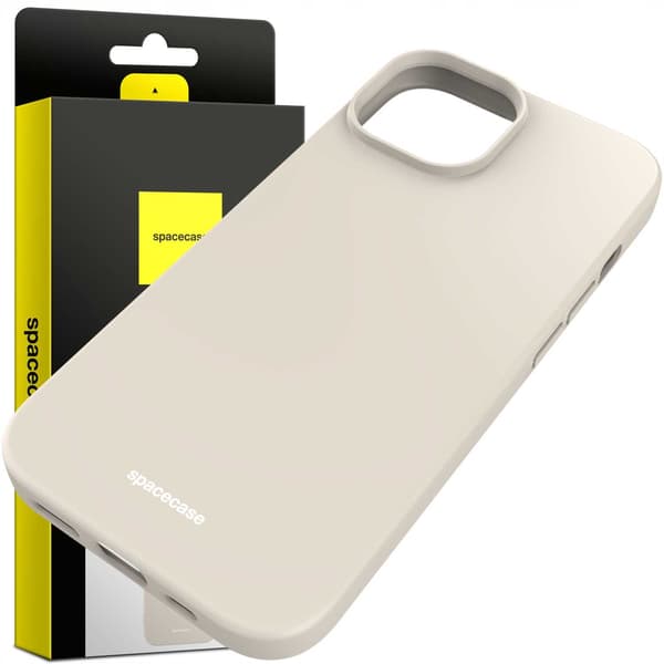 Spacecase Silikonfodral För Iphone 15 Bone Phone Skydd