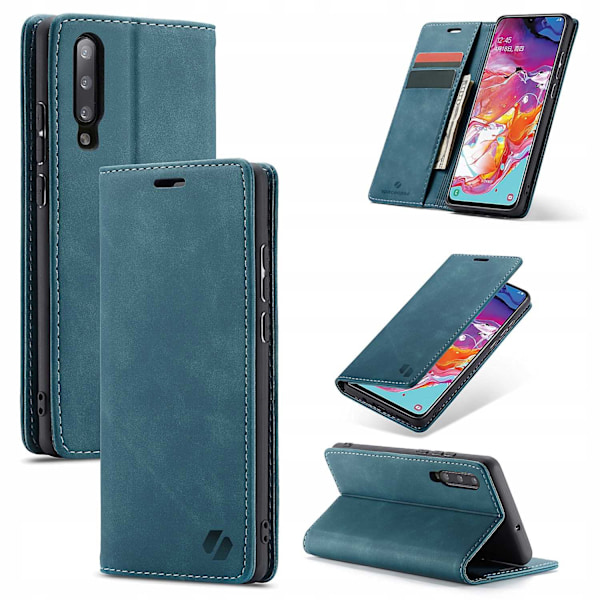 Spacecase Plånbok Galaxy A70 Blåt Väska Samsung