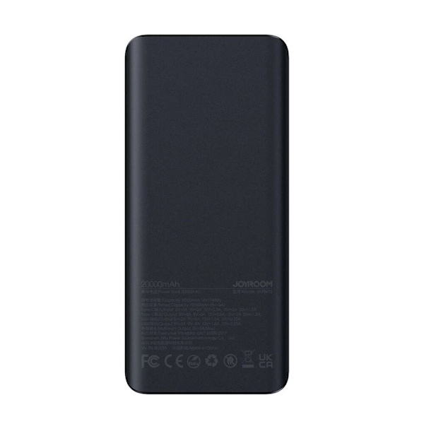 Powerbank Joyroom JR-PBF03 30W 30000mAh + USB-A - USB-C-kabel 0,25m - svart
