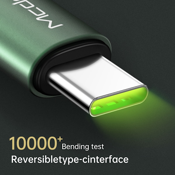 MCDODO USB-C SNABBLADDNINGSKABEL FÖR SAMSUNG USB-LADDARE TYP C LED 1M