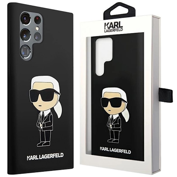 Karl Lagerfeld Silikon Ikonik deksel til Samsung Galaxy S24 Ultra - svart