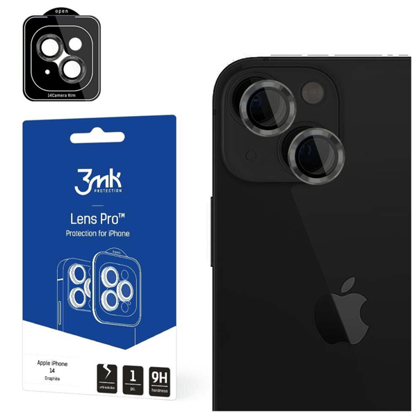 APPLE IPHONE 15 - 3MK LENS PROTECTION PRO GRAPHITE