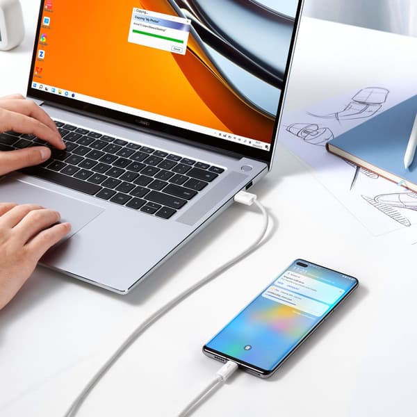 Baseus Dynamic Series USB - USB Type C-kabel 100W 2m hvit (CALD000702)