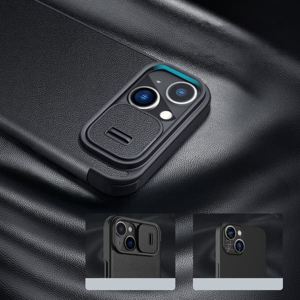 NILLKIN CASE CAMERA COVER TIL IPHONE 14 PLUS BLÅ