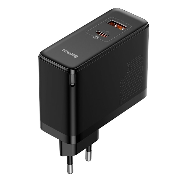 Baseus GaN5 Pro Fast Universal GaN USB Type C / USB-lader 100W PD3.0, QC4.0+, AFC Black (CCGP090201)
