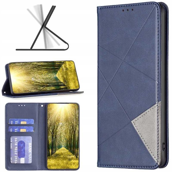 Zaps Väskor Origami Plånbok Galaxy S24 Blå För Samsung