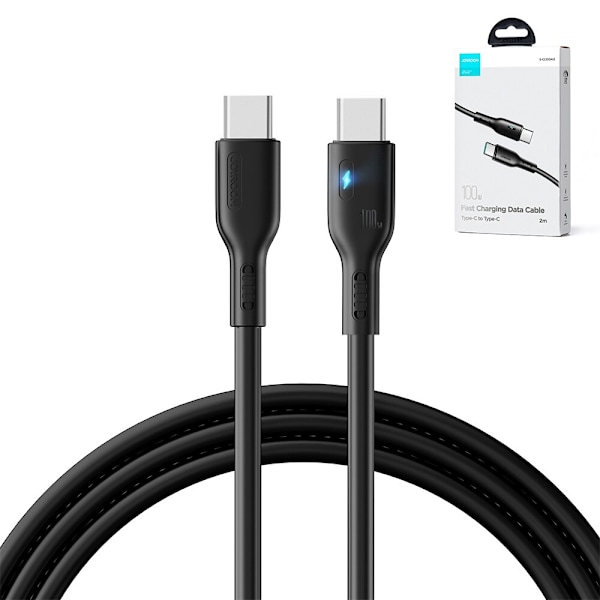 USB C - USB C-kabel 100W 2m Joyroom S-CC100A13 - svart
