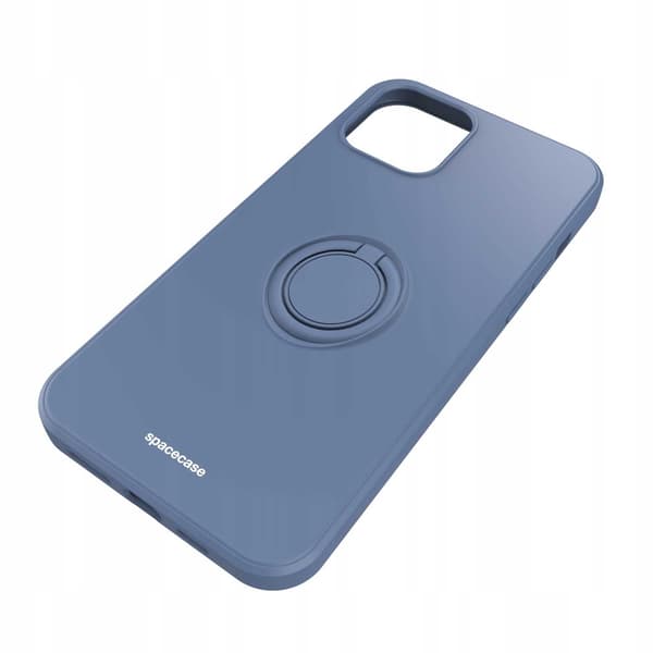 Spacecase Silikon Ringfodral För Iphone 12 Pro Max Blue Case Cover