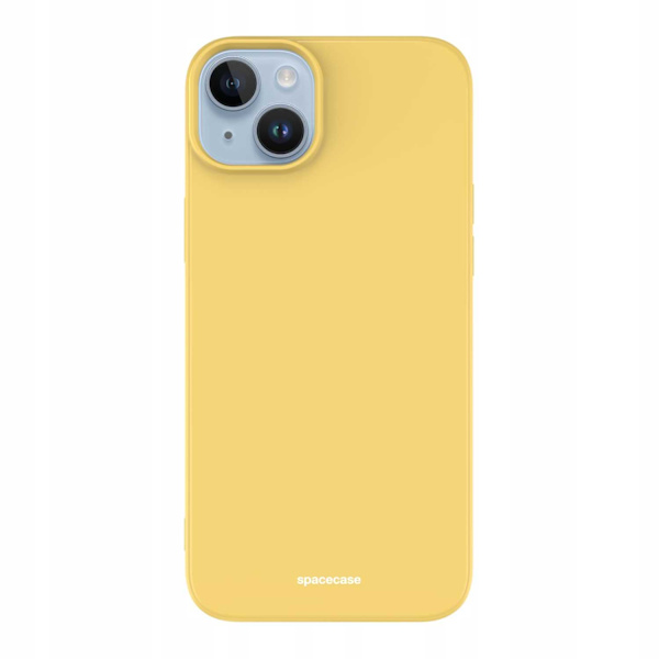 Spacecase Silikonfodral För Iphone 14 Plus Gul Skydd