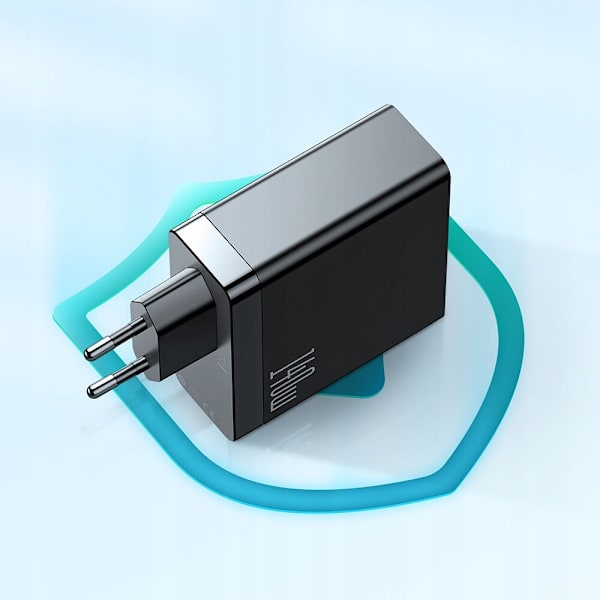 USB-C-laddare, GaN, 140W + USB-C-kabel 240W, 2M, McDodo