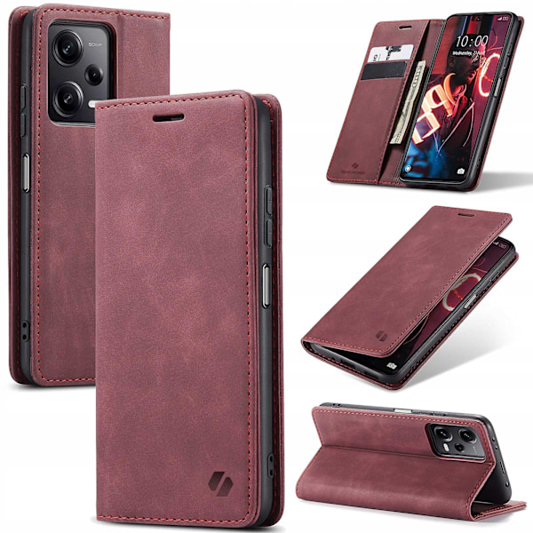 Spacecase Pålbocksväska För Poco X5 Pro Note 12 Pro Red