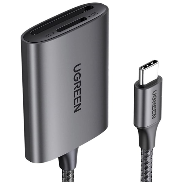 Ugreen CM401 USB C 5Gb/s SD/TF-kortleser - Grå