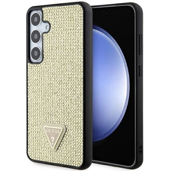 Guess Rhinestone Triangle-deksel til Samsung Galaxy S24+ - Gull