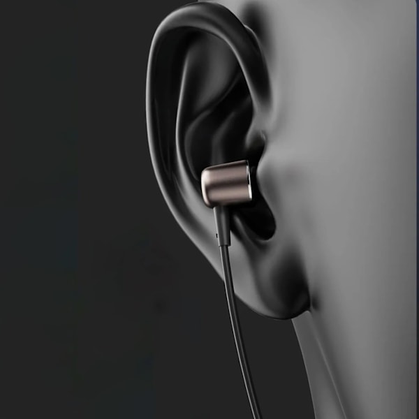 DUDAO X1PROT IN-EAR KABLEDE USB-C HOVEDTELEFONER 1,2 M - SORTE