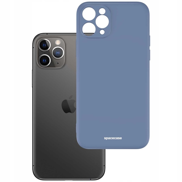 Spacecase Silikonfodral För Iphone 11 Pro Max Blåt Skydd