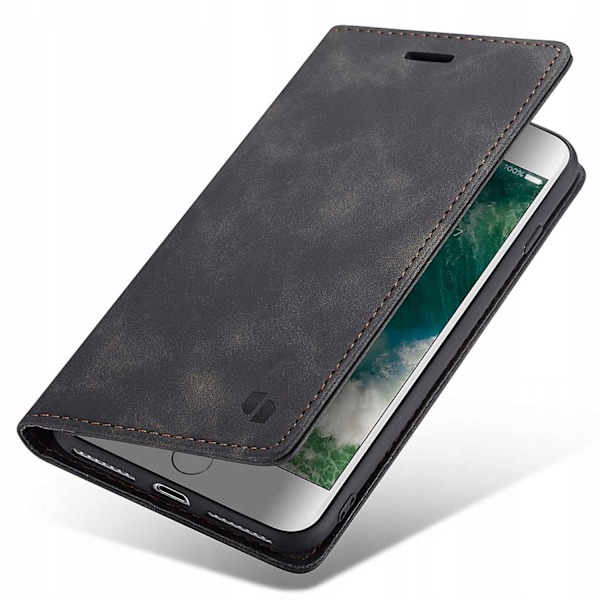 Spacecase Case Cover Till Iphone 7 8 Plus Sc Plånbok Svart
