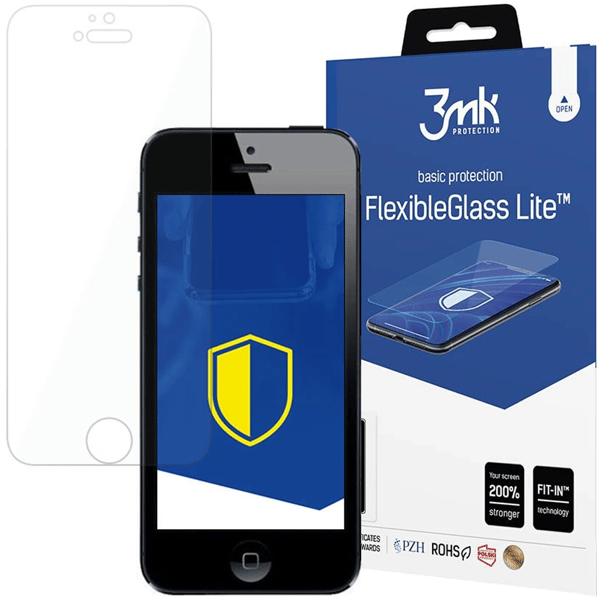 3MK FLEXIBLEGLASS LITE HYBRID GLAS TIL IPHONE 5 / 5S / SE