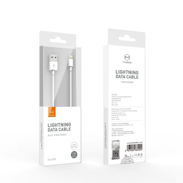 MCDODO LADDARE LIGHTNING USB-KABEL FÖR IPHONE X XS XR 11 12 13 14 PRO 1M