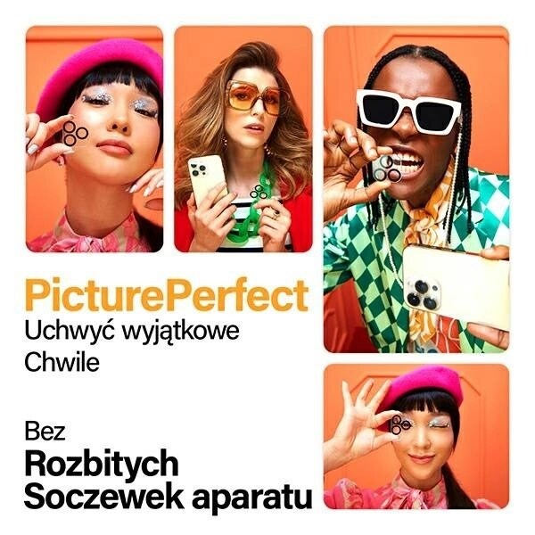 PANZERGLASS PICTURE PERFECT KAMERABESKYTTELSE TIL IPHONE 15 PRO / 15 PRO MAX - MED SORT RAMME