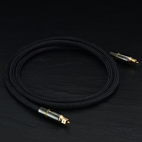 Wozinsky optisk kabel lydkabel digital optisk fiber Toslink SPDIF 3m svart (WOPT-30)