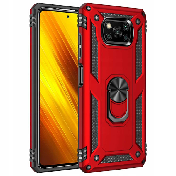Spacecase Case Cover För Poco X3 Nfc Pro Red Ring Nx