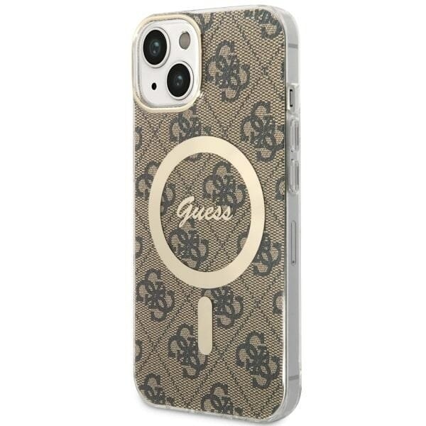 Guess GUHMP14MH4STW-deksel til iPhone 14 Plus 6.7 - brun 4G MagSafe