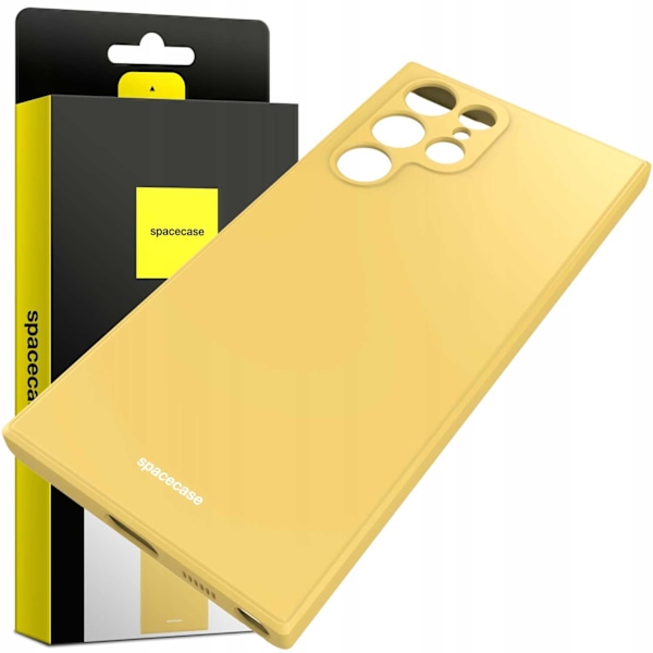 Spacecase Fodral Silikonskydd Galaxy S22 Ultra Gul