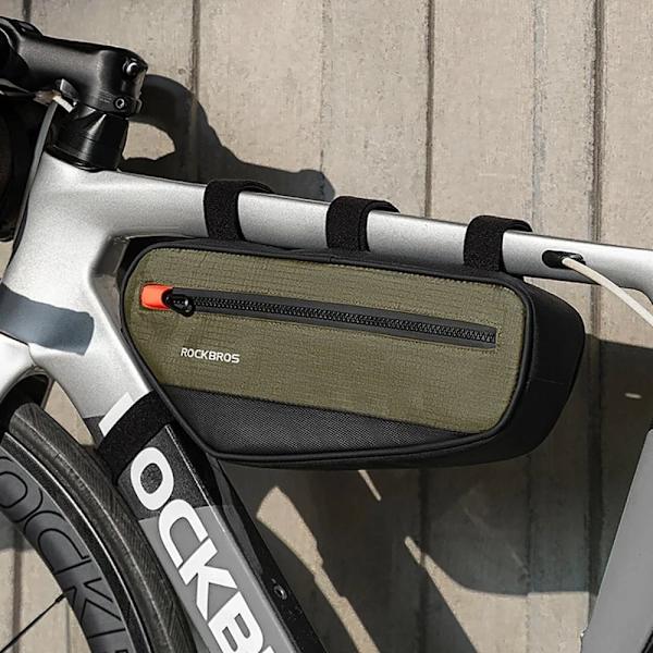 ROCKBROS BAG CYKEL SANITÆR STEM 1,7L HOLDBAR GRØN-SORT