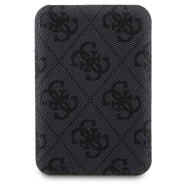 Guess 4G metalllogo-sett for iPhone 14 Pro Max + 5000mAh MagSafe Powerbank - svart