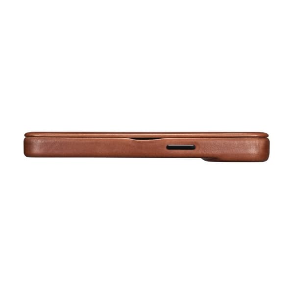 ICARER CASE CASE LÆDERCOVER MED MAGSAFE TIL IPHONE 14+ BRUN