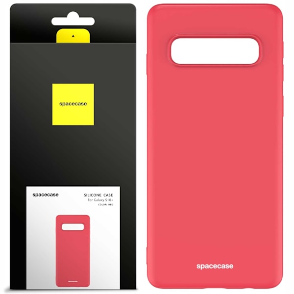 Spacecase Silikonfodral För Samsung Galaxy S10+ Red