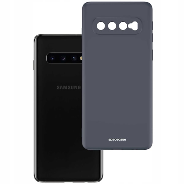 Spacecase Silikonecase För Samsung Galaxy S10 Black