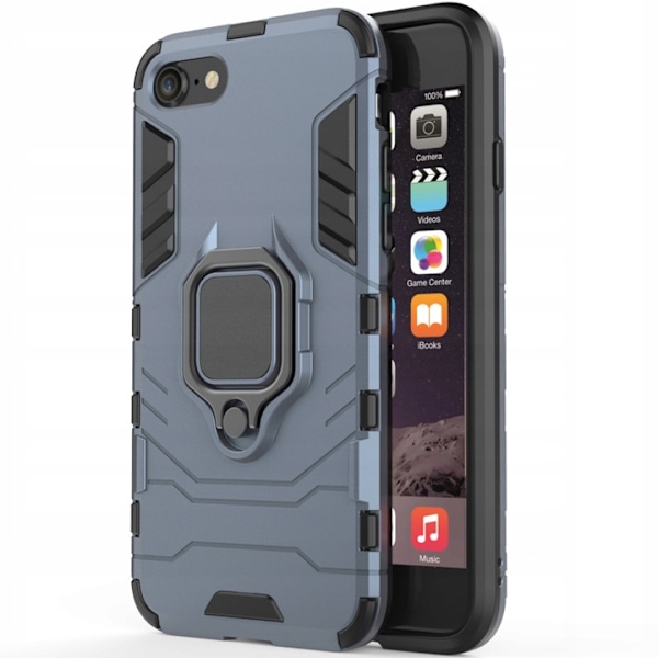 Spacecase X-Ring-Fodral För Iphone 7 8 Se 2020 Blå