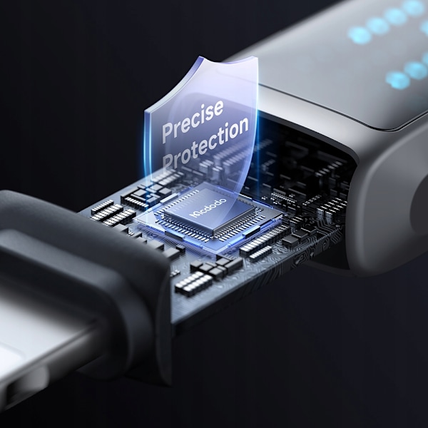 MCDODO LADDARE USB-C BLIXT SNABB LADDNINGSKABEL FÖR IPHONE 1M LED